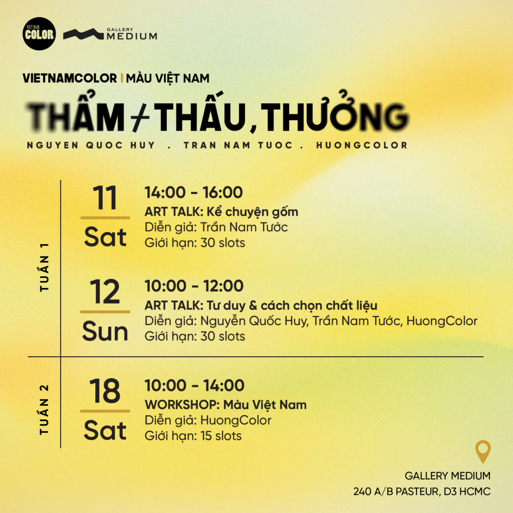 Thông báo triển lãm "Thẩm / Thấu, Thưởng"